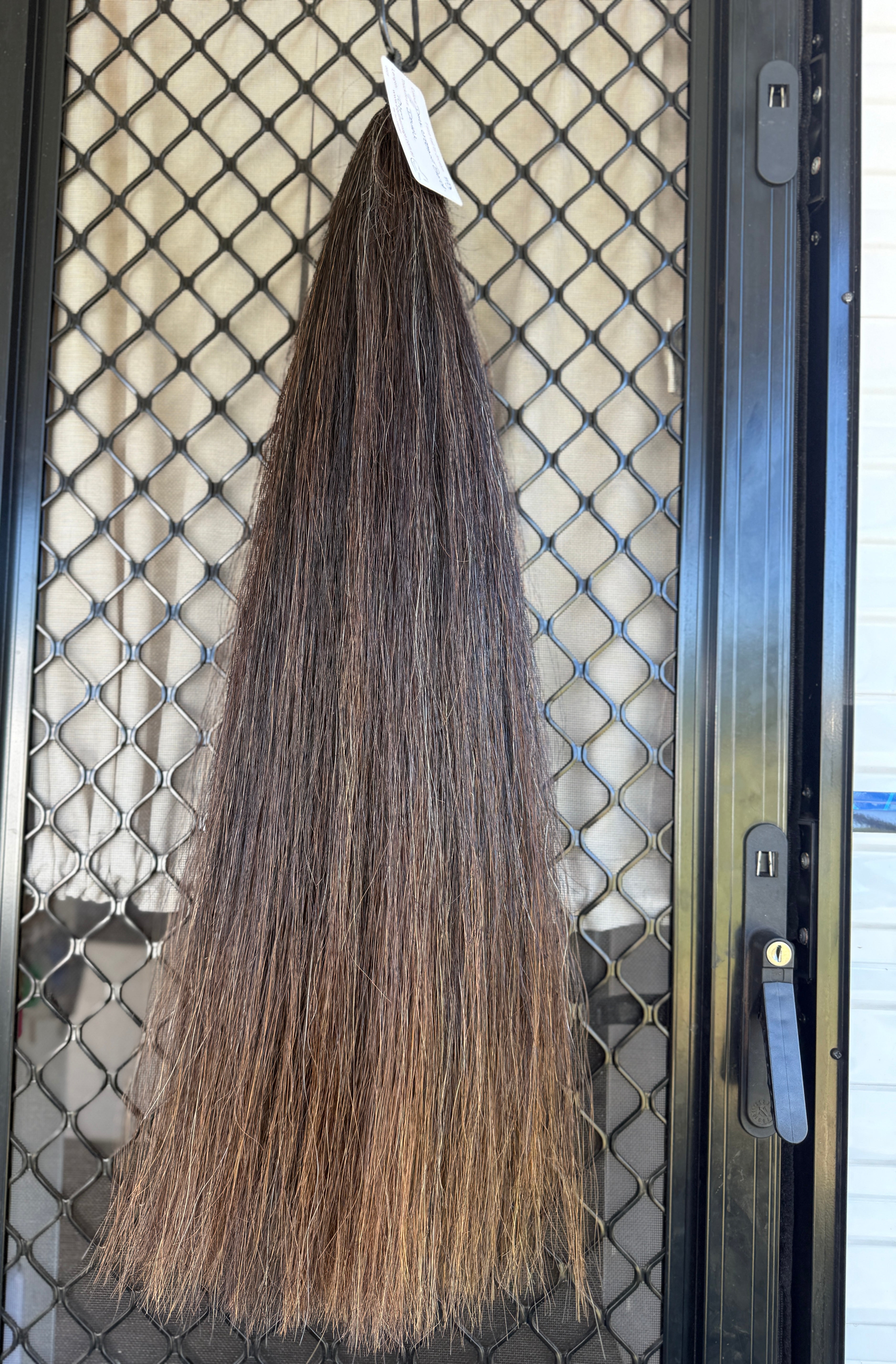 Dark chestnut Blend 70 cm long cut end Double thickness