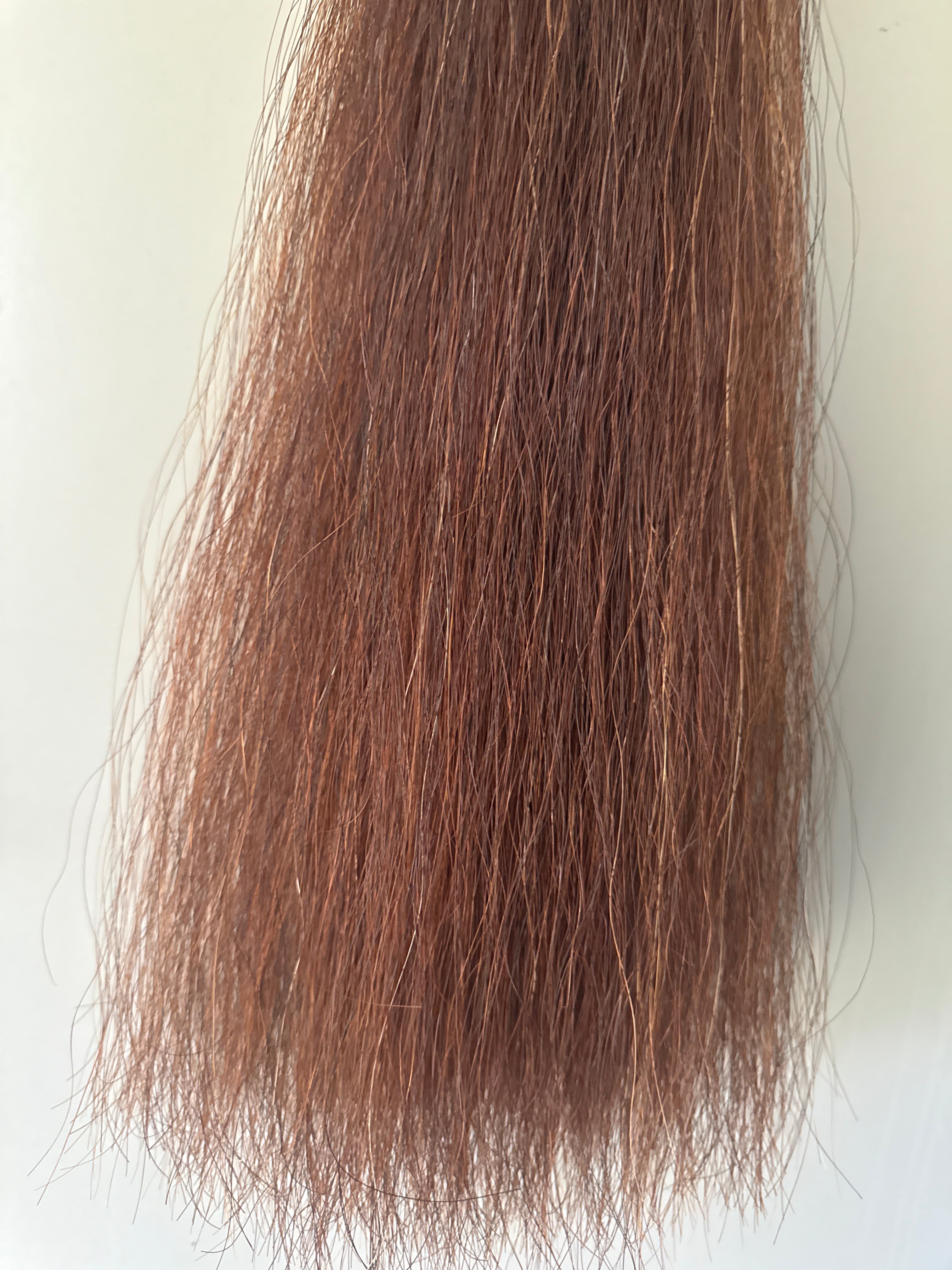Darker Red / liver Single thickness 180g 62 cm cut end