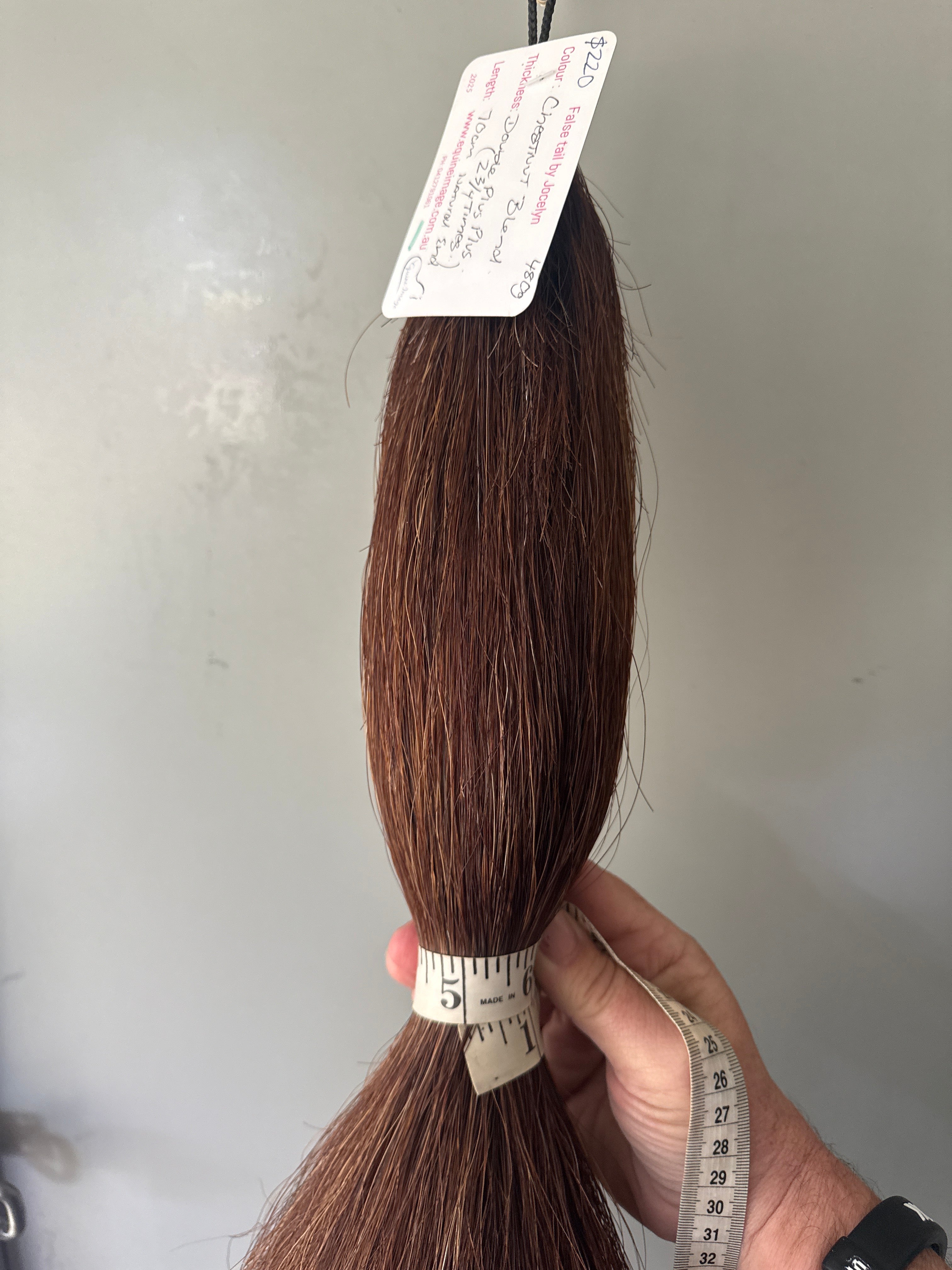 Chestnut mix blend 70 cm natural end 70 cm Double plus 2.5-2 3/4 times ) 480g