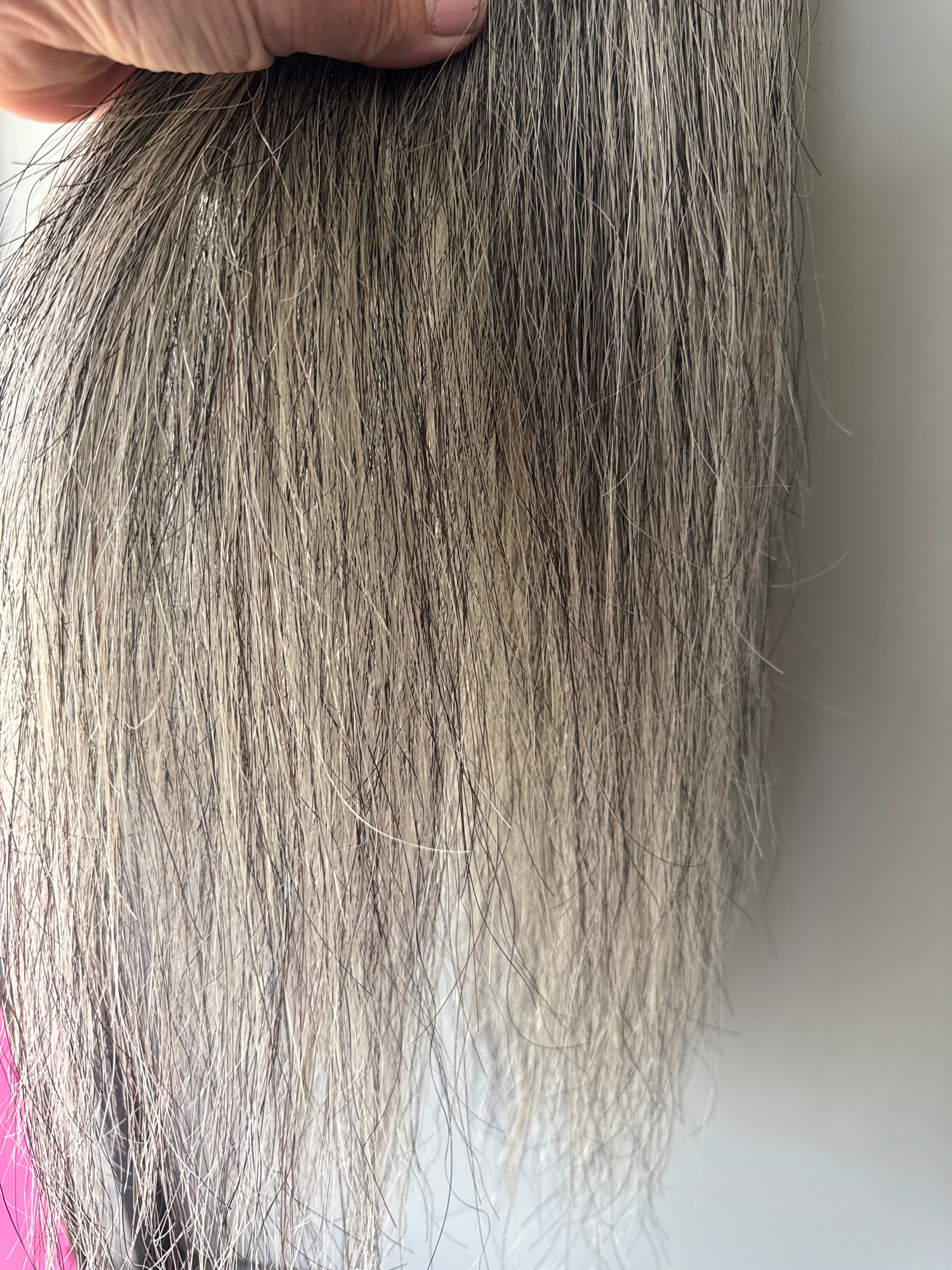 Medium  grey blend Full thickness (250g ) 65 cm natural end