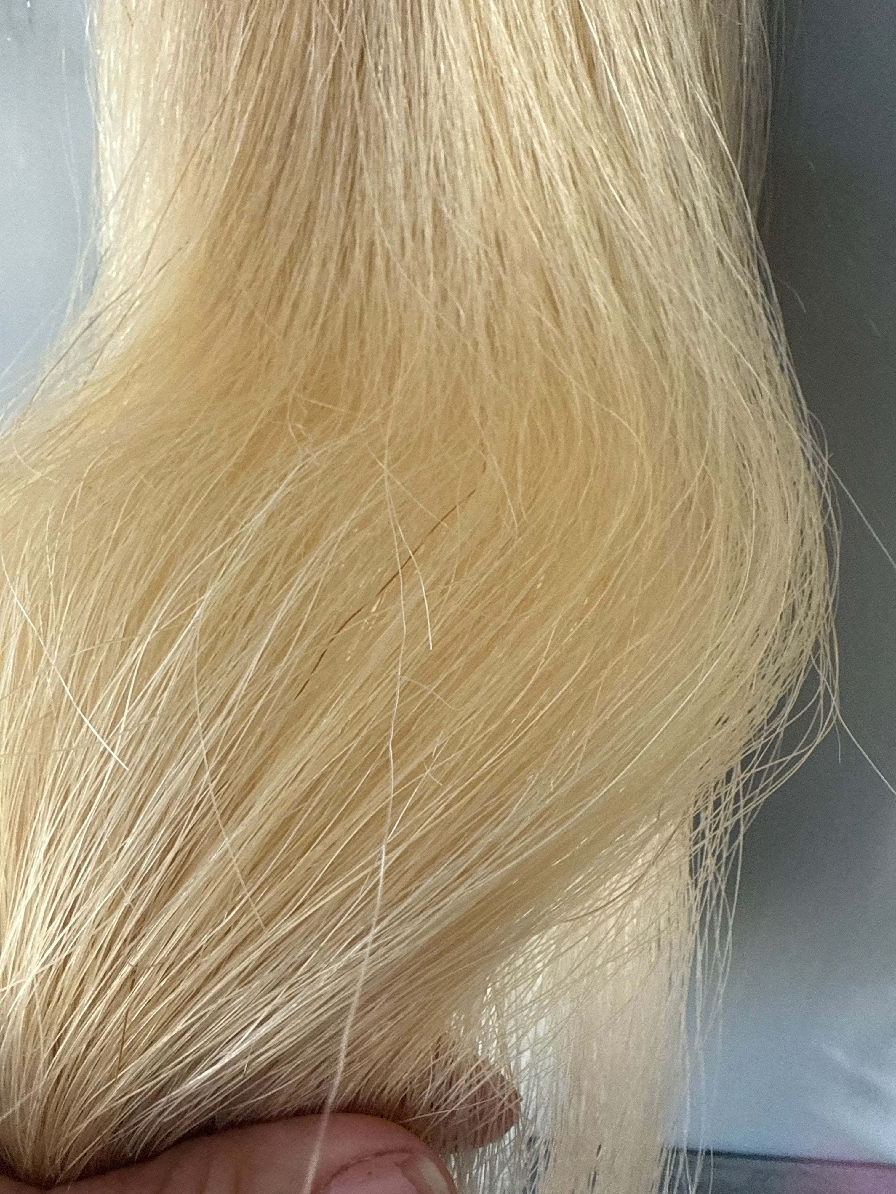 Blonde Pally yellow 70 cm Double thickness