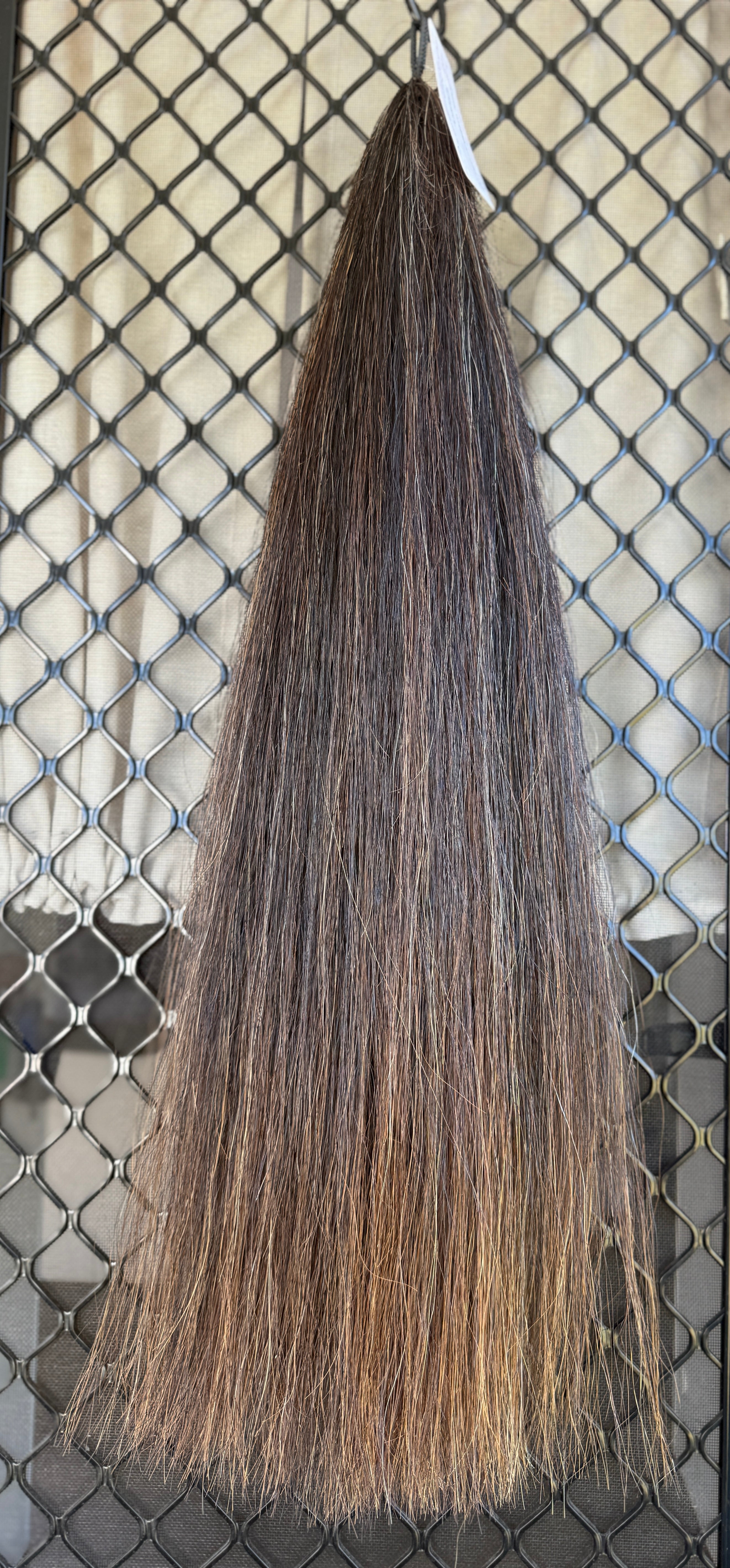 Dark chestnut Blend 70 cm long cut end Double thickness