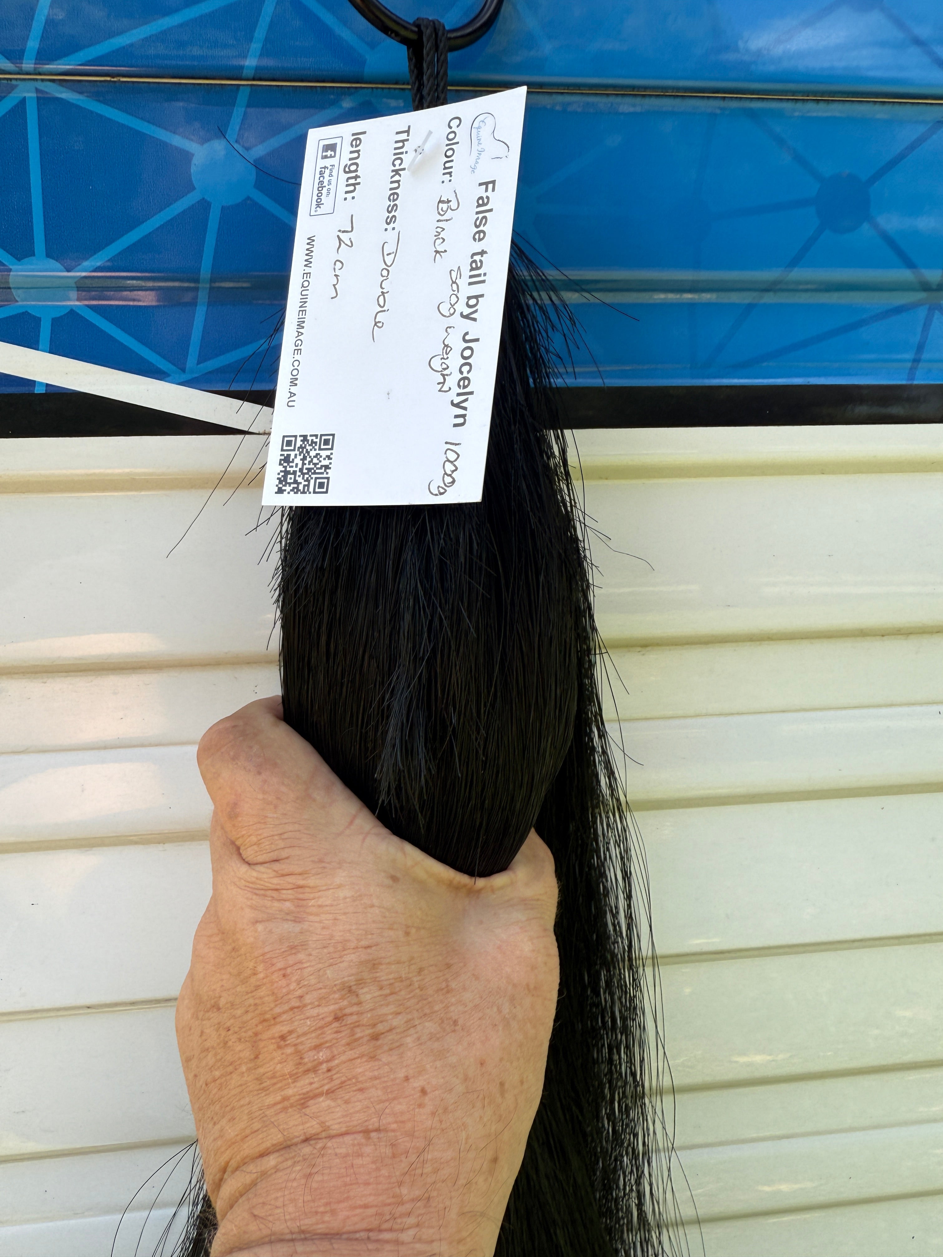 Weight Dyed Black Double thickness  72 cm long with 500g weight added Final weight = 1000g