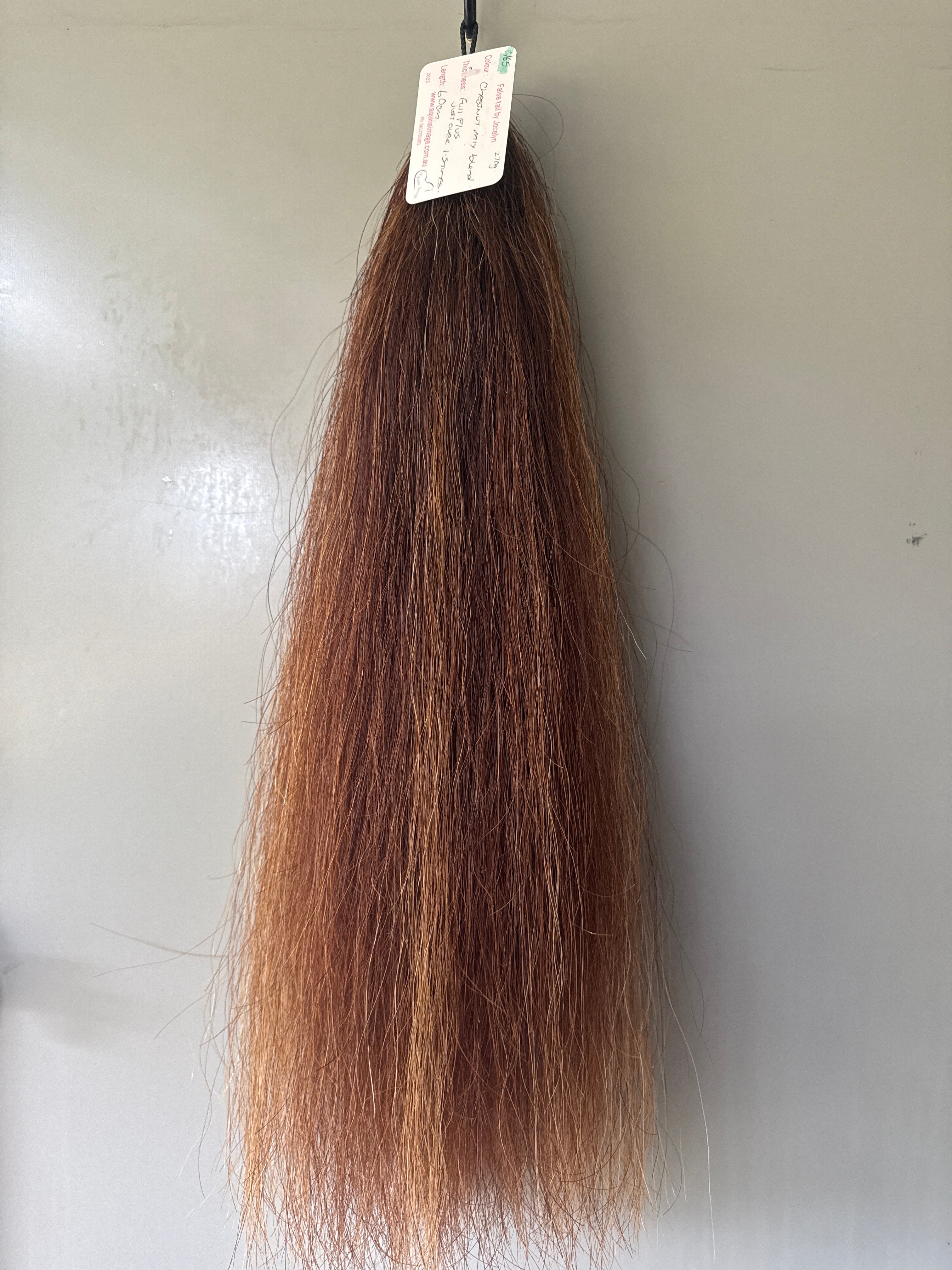 Chestnut mix Blend 60 cm  natural end Full plus ( 1.5 times  )