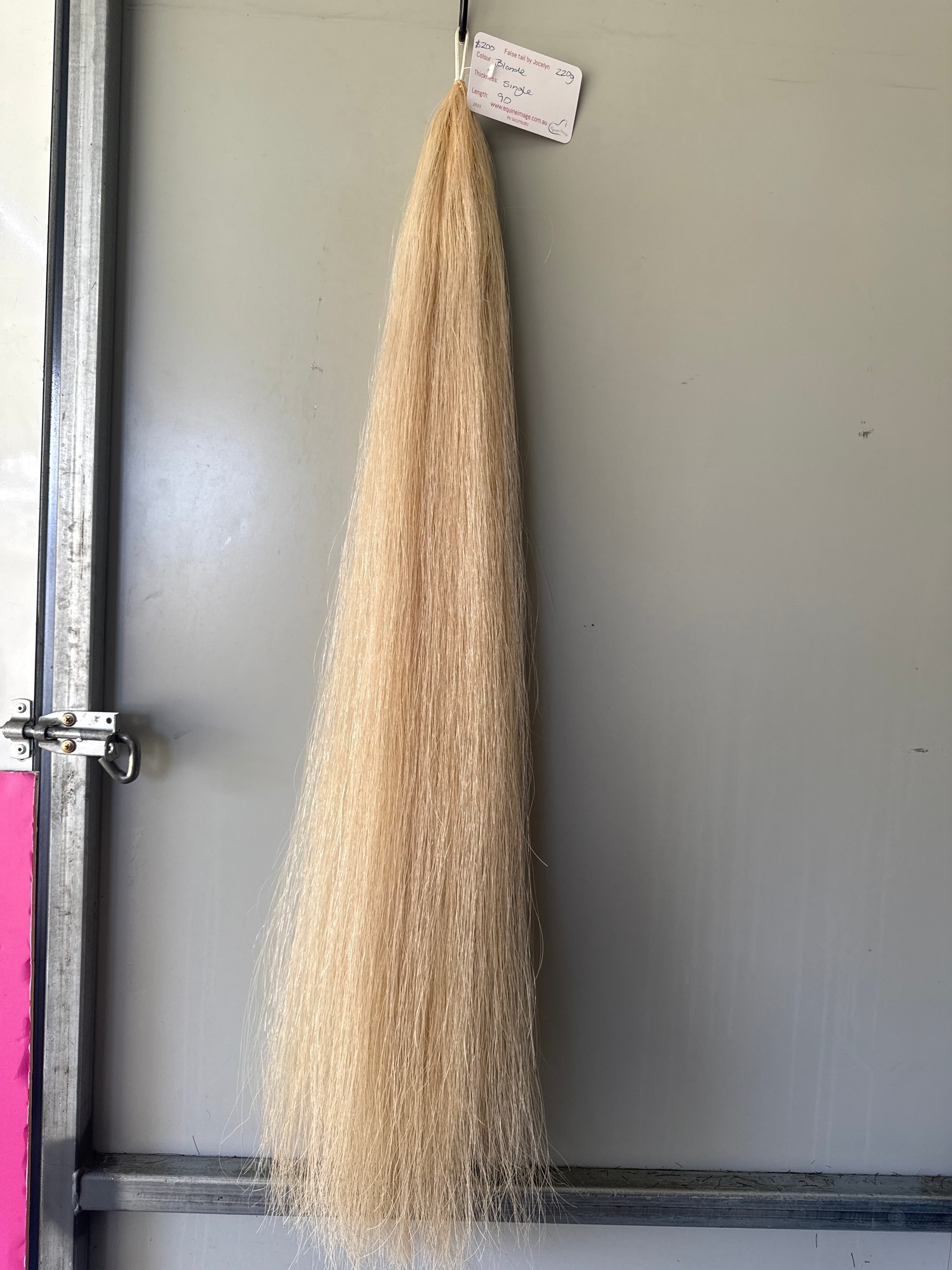 Blonde Single thickness 90 cm natural end