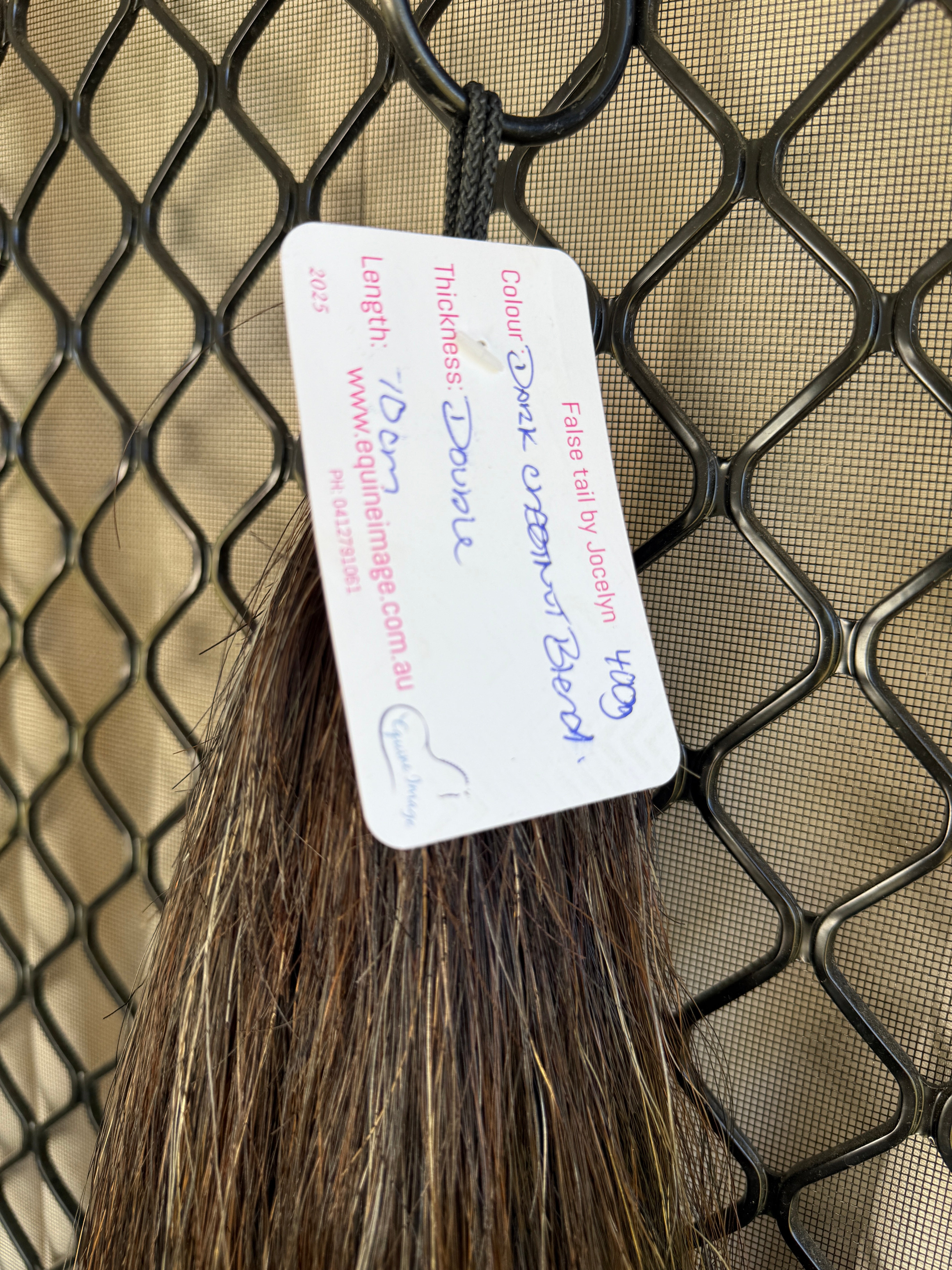 Dark chestnut Blend 70 cm long cut end Double thickness