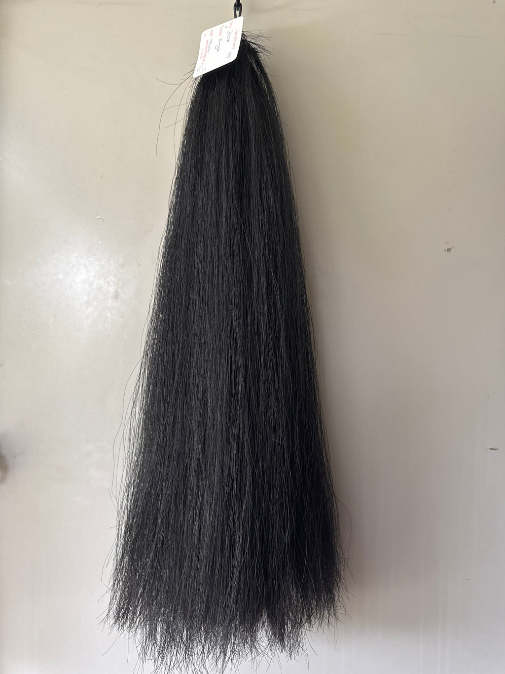 Dyed Black 70cm cut end Single Thickness