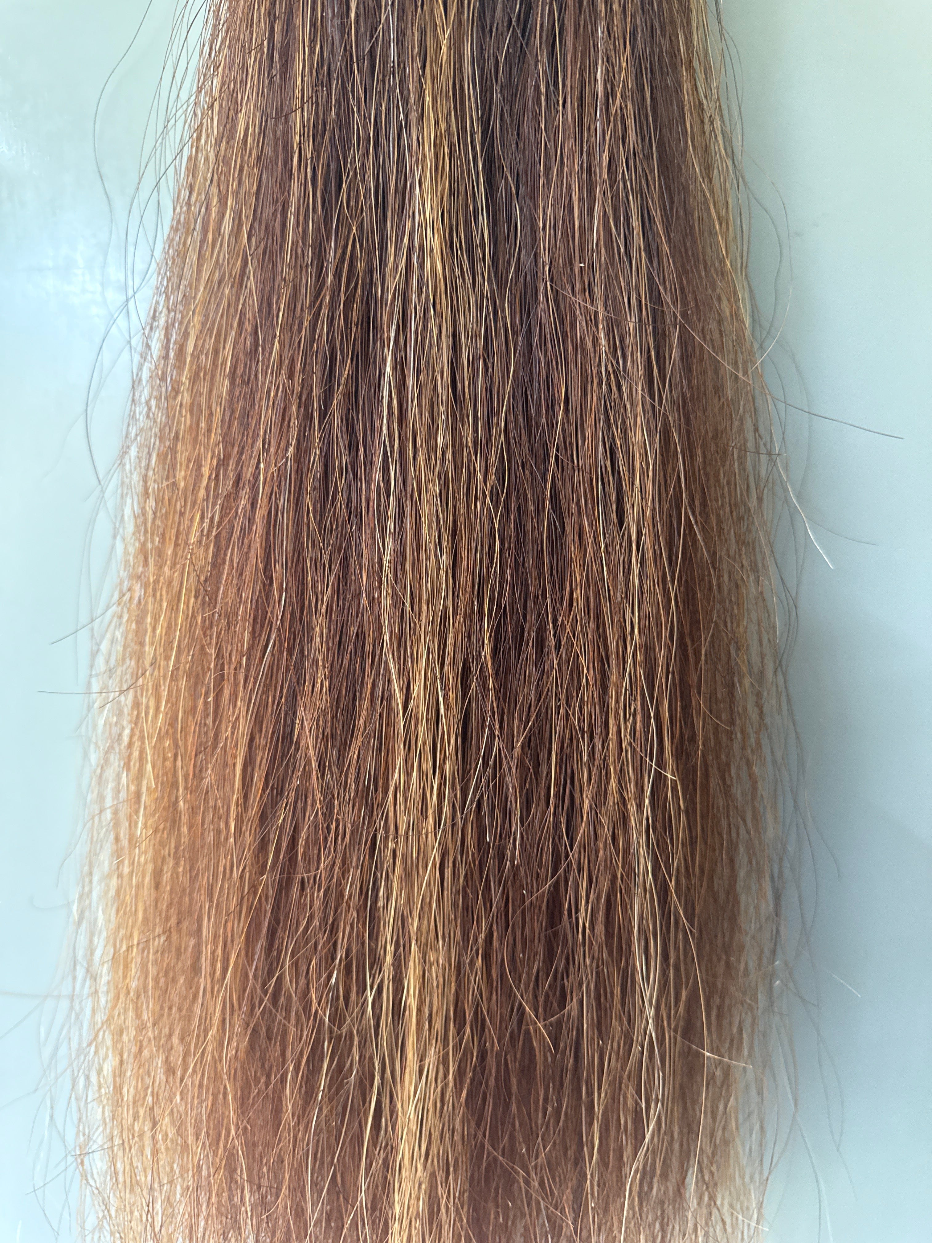 Chestnut mix Blend 60 cm  natural end Full plus ( 1.5 times  )
