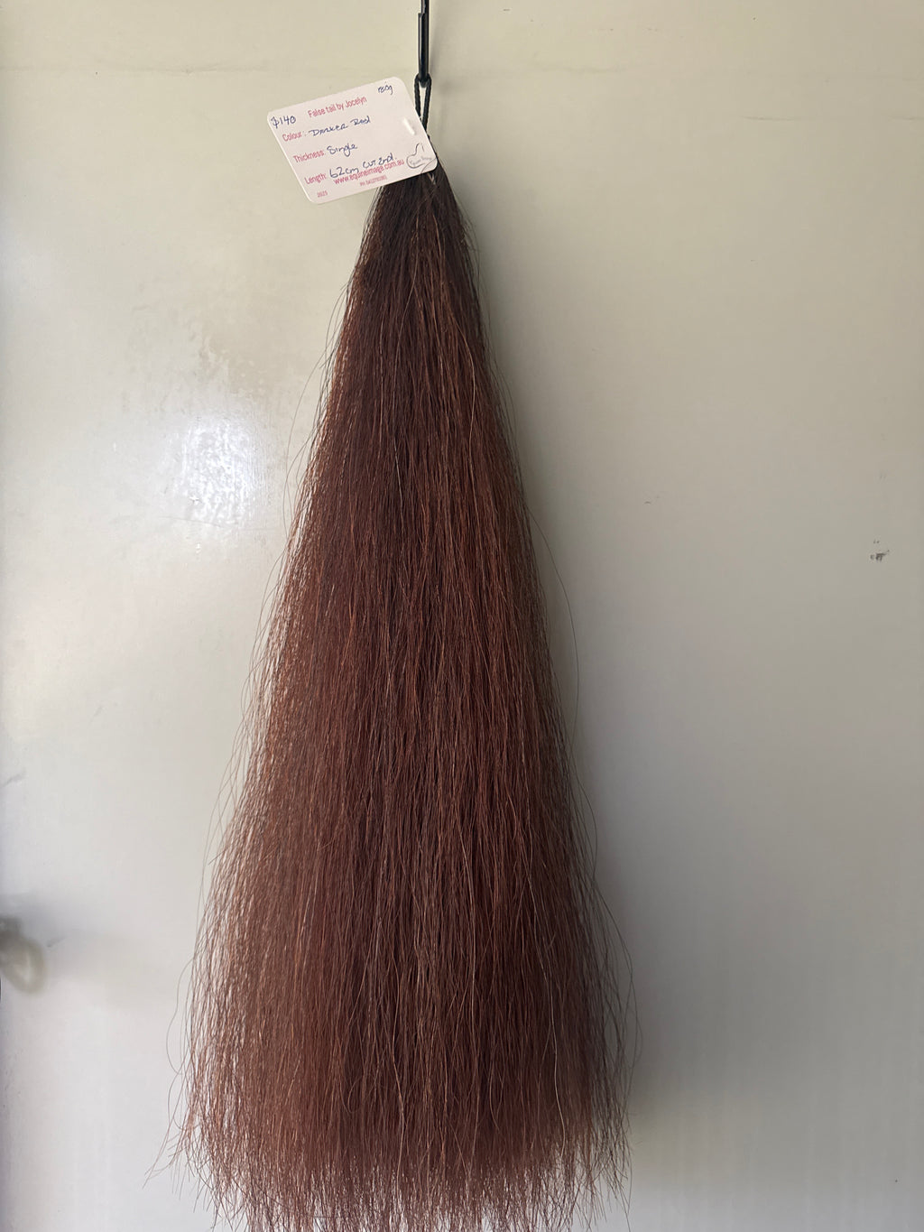 Darker Red / liver Single thickness 180g 62 cm cut end