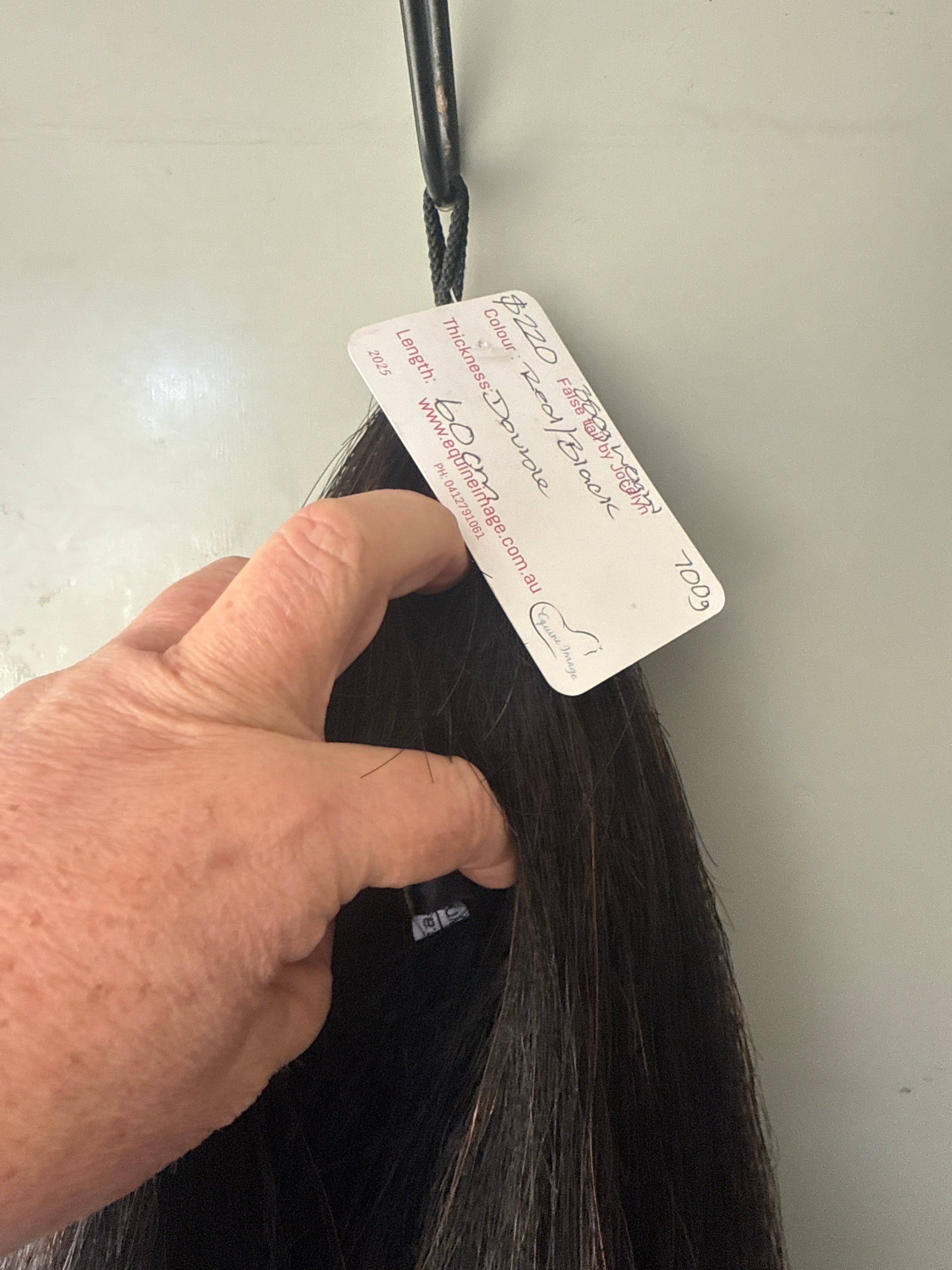 Weighted Dark Red /black 60cm long Double thickness Final weight 700g