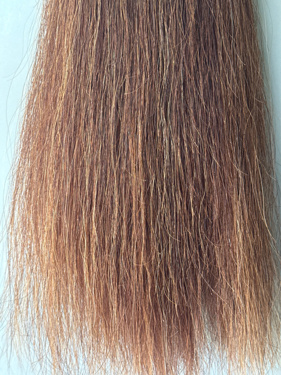 Chestnut mix blend 70 cm natural end 70 cm Double plus 2.5-2 3/4 times ...