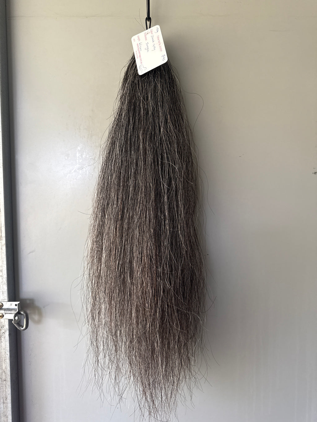 Dark Grey 61 cm long natural end Single thickness