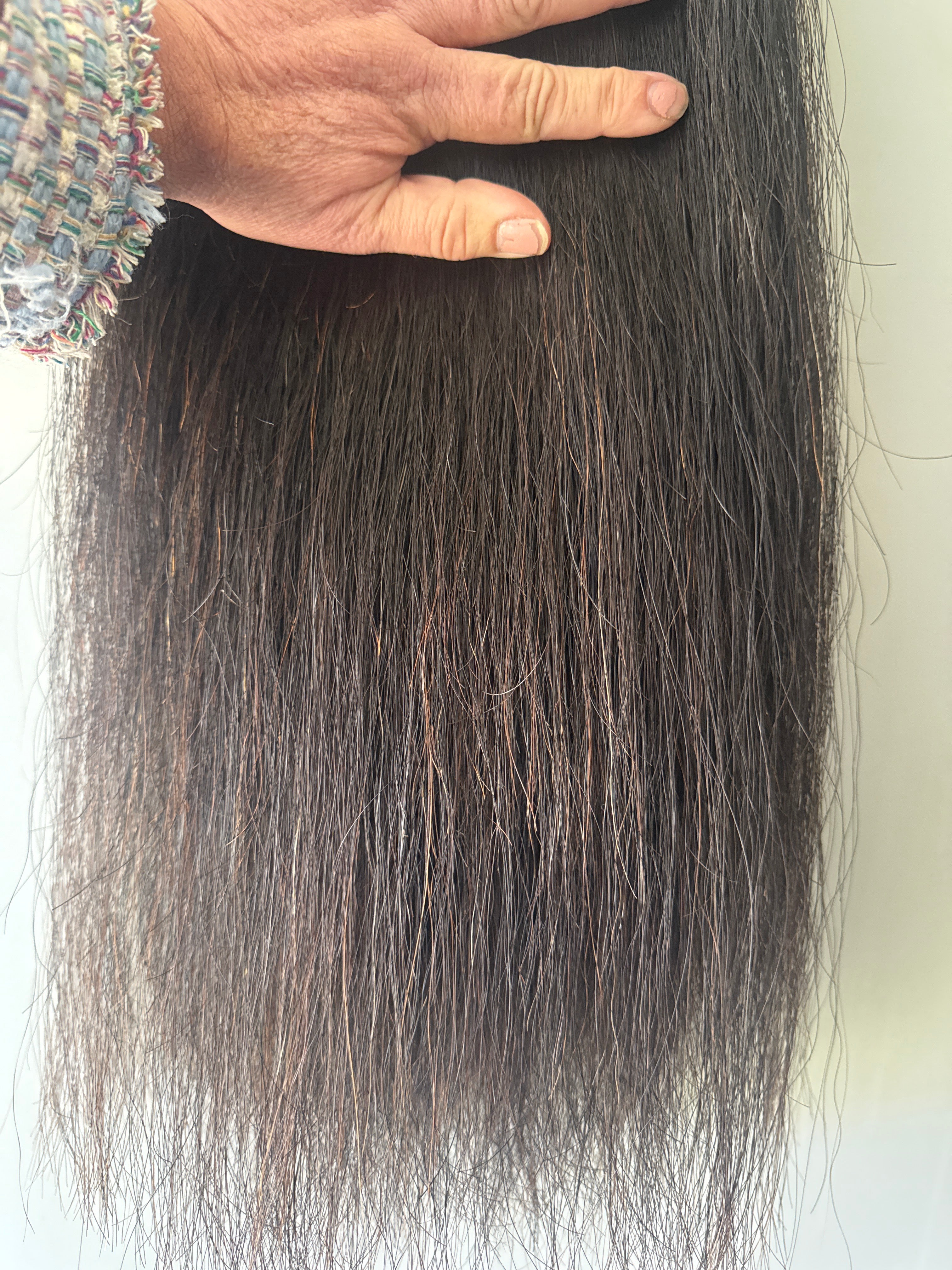 Weighted Liver - Black ( natural black ) 67 cm natural end Triple thickness ( 350g weight added ) Final weight 900g