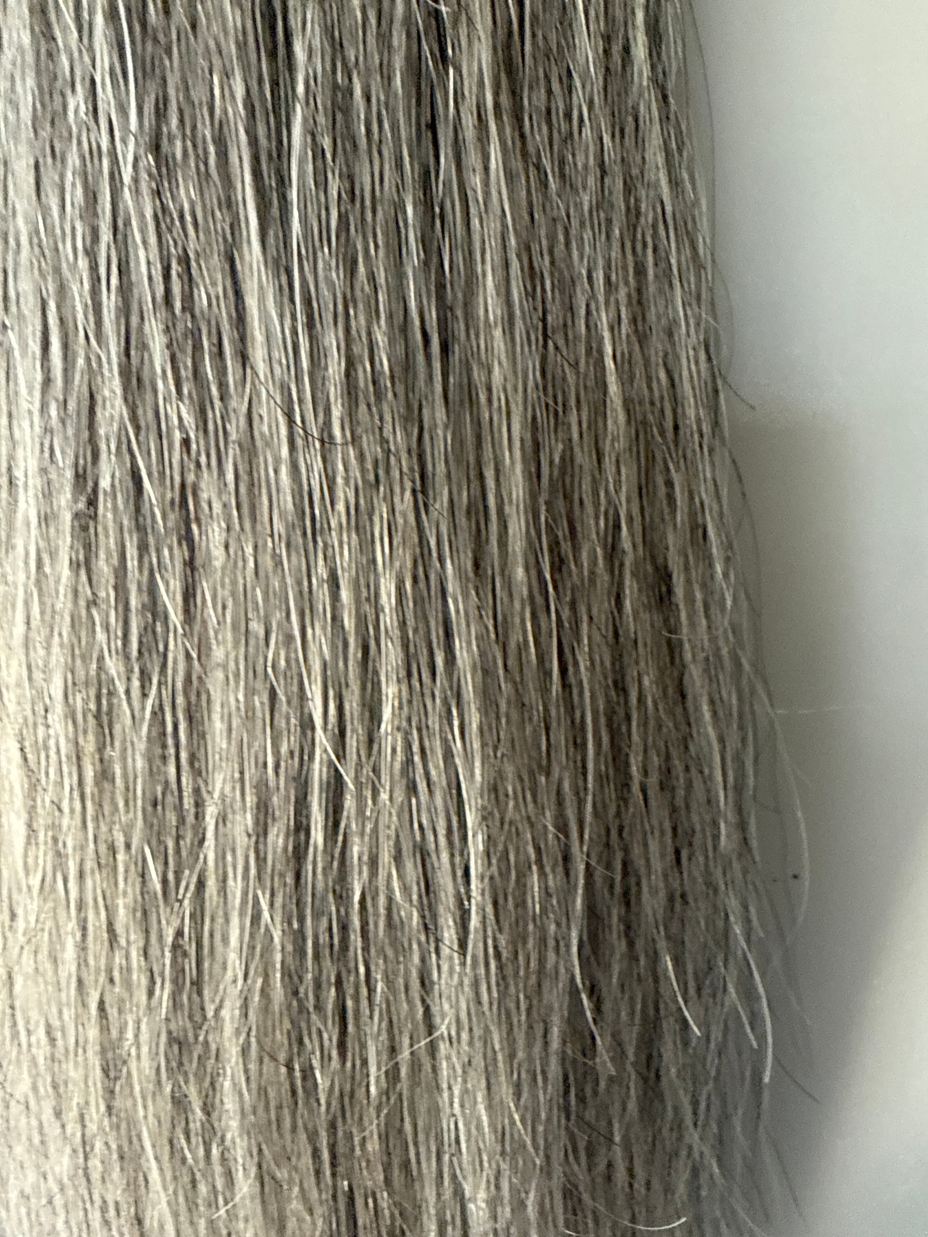 Medium  grey blend Full thickness (250g ) 65 cm natural end