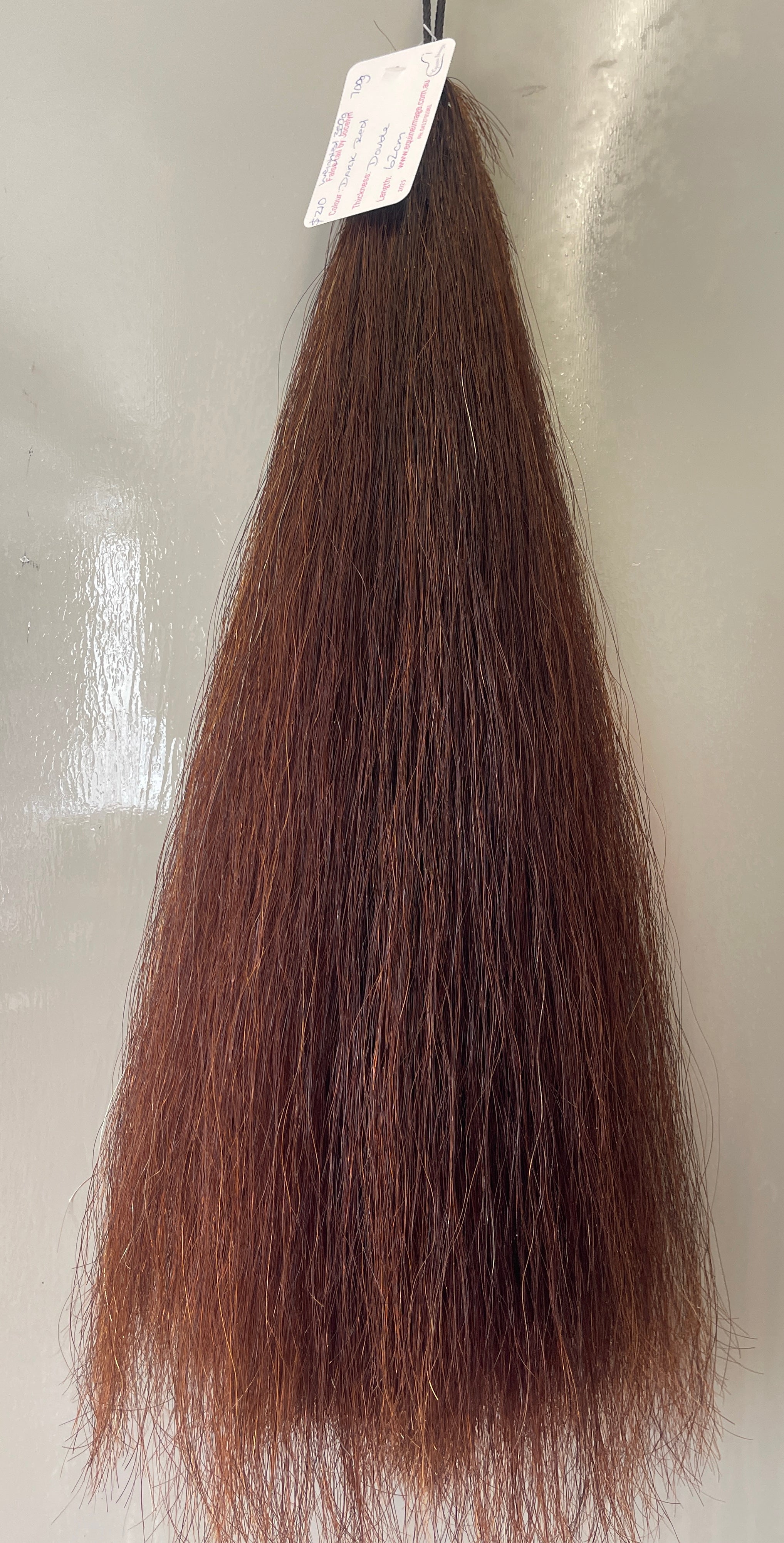 Weighted Dark Red chestnut 62 cm long Double thickness Final weight 700g