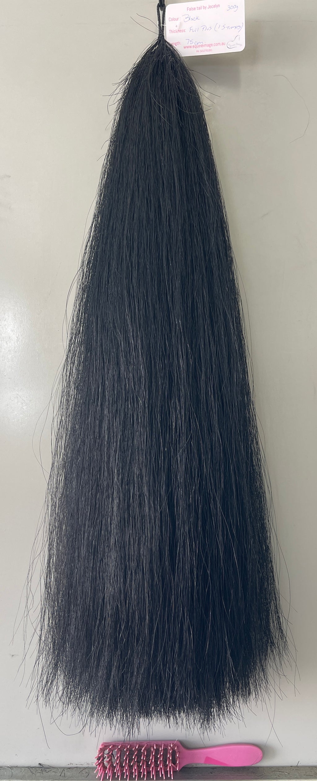 Dyed Black Full plus ( 1.5 times ) 300g hair 75-76cm long