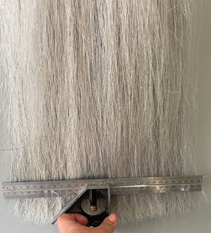 Light Grey Full Thickness 71 cm cut end 230g of hair