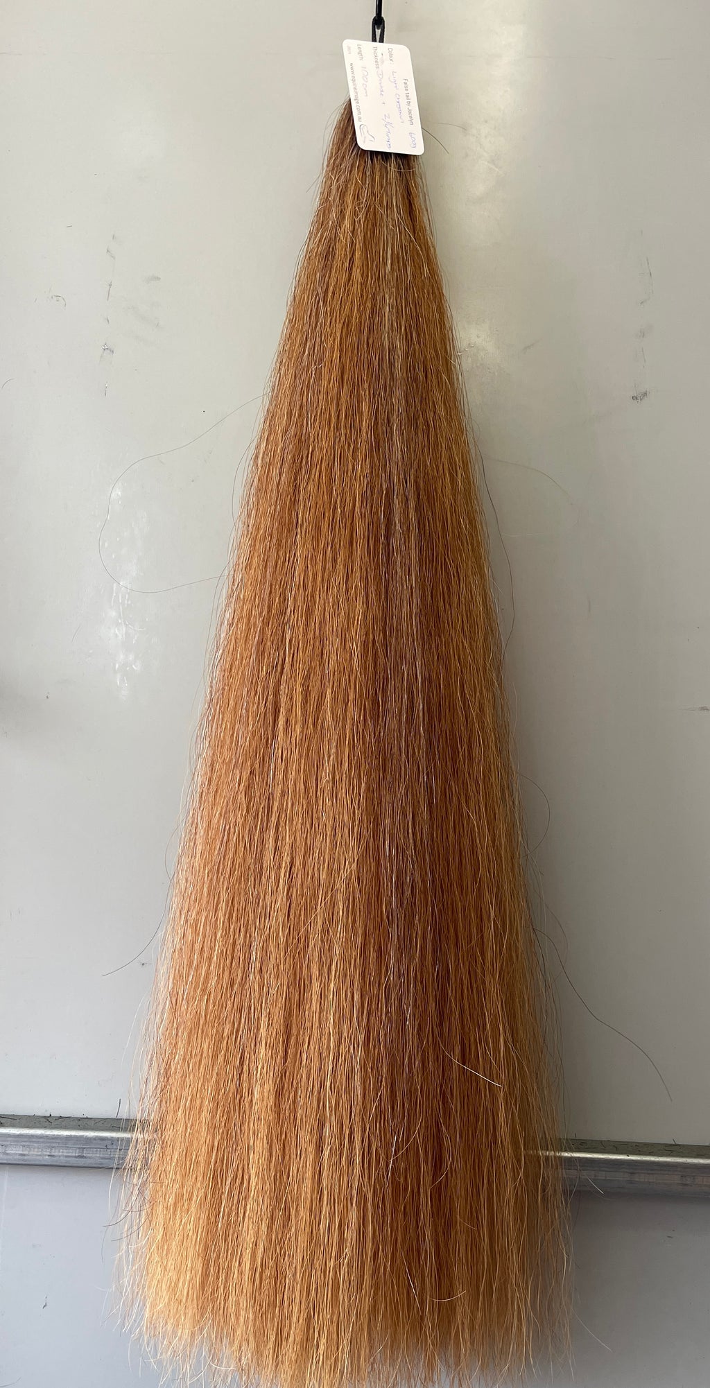 Qhorse length Very light chestnut 100 cm cut end Double plus thickness