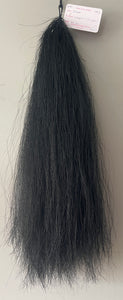 Dyed black medium ( single thickness ) 185g of hair 62-64 cm natural end