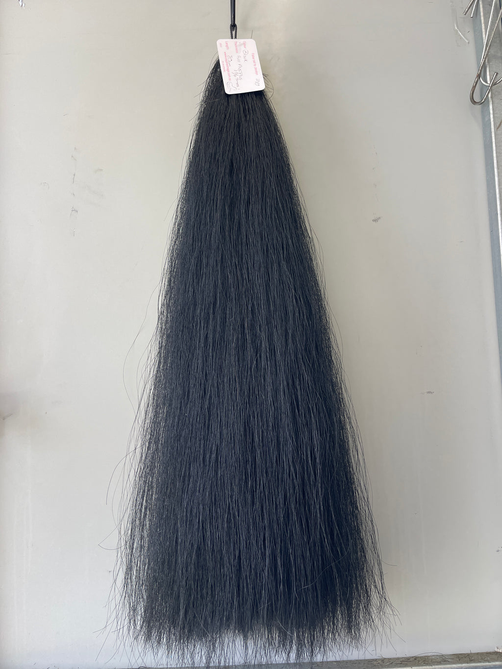 Dyed Black 80 cm cut end Full plus plus ( 1 & 3/4  times ) Thickness false tail