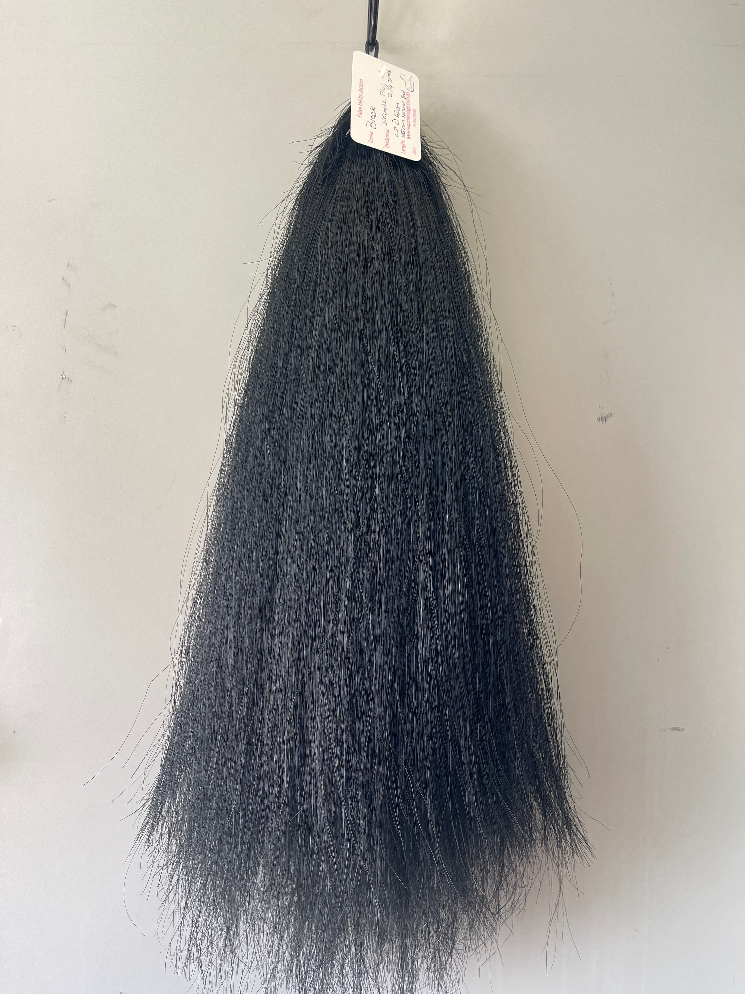 Dyed Black 62-68 cm natural end Double plus