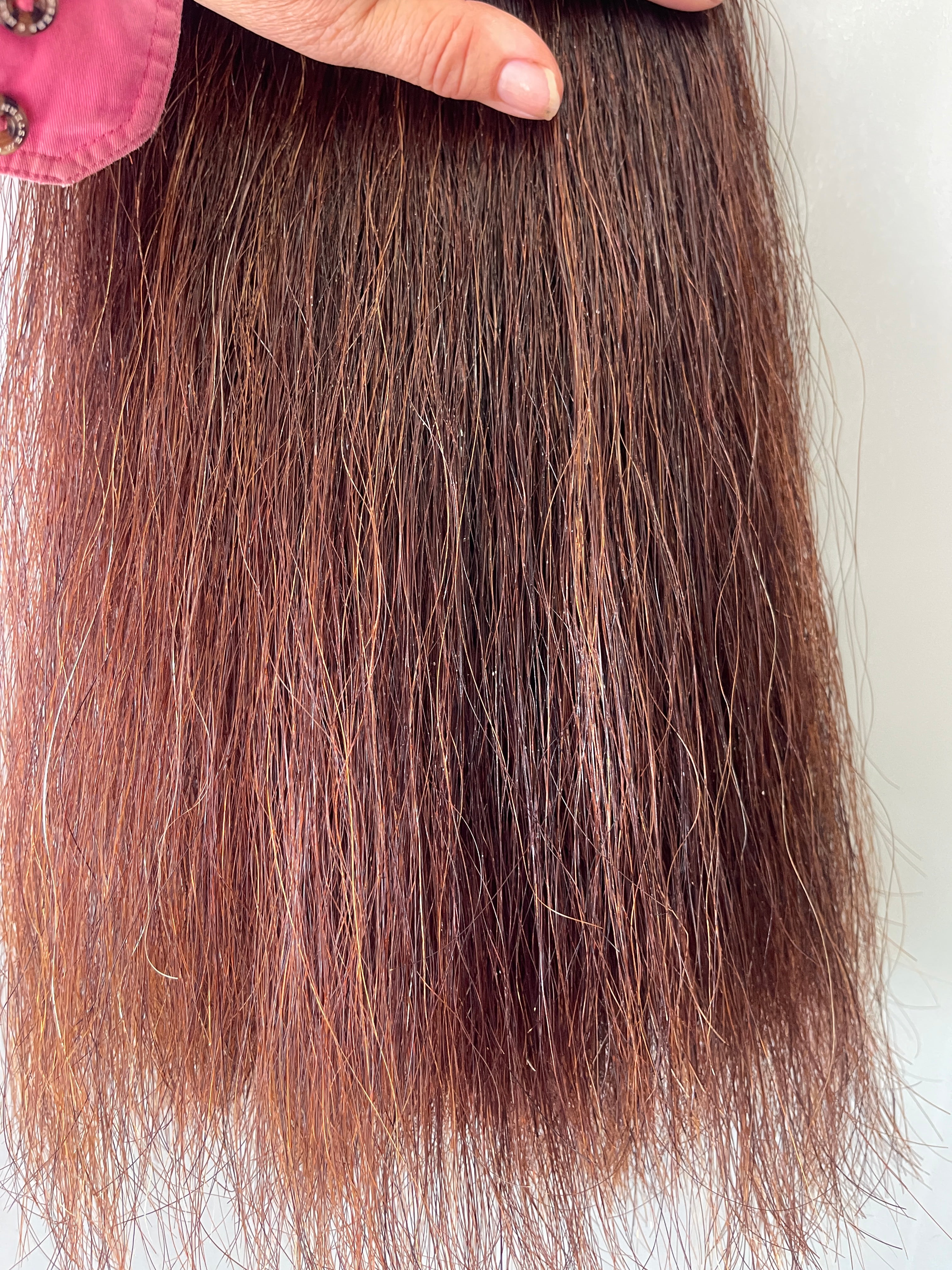 Weighted Dark Red chestnut 62 cm long Double thickness Final weight 700g