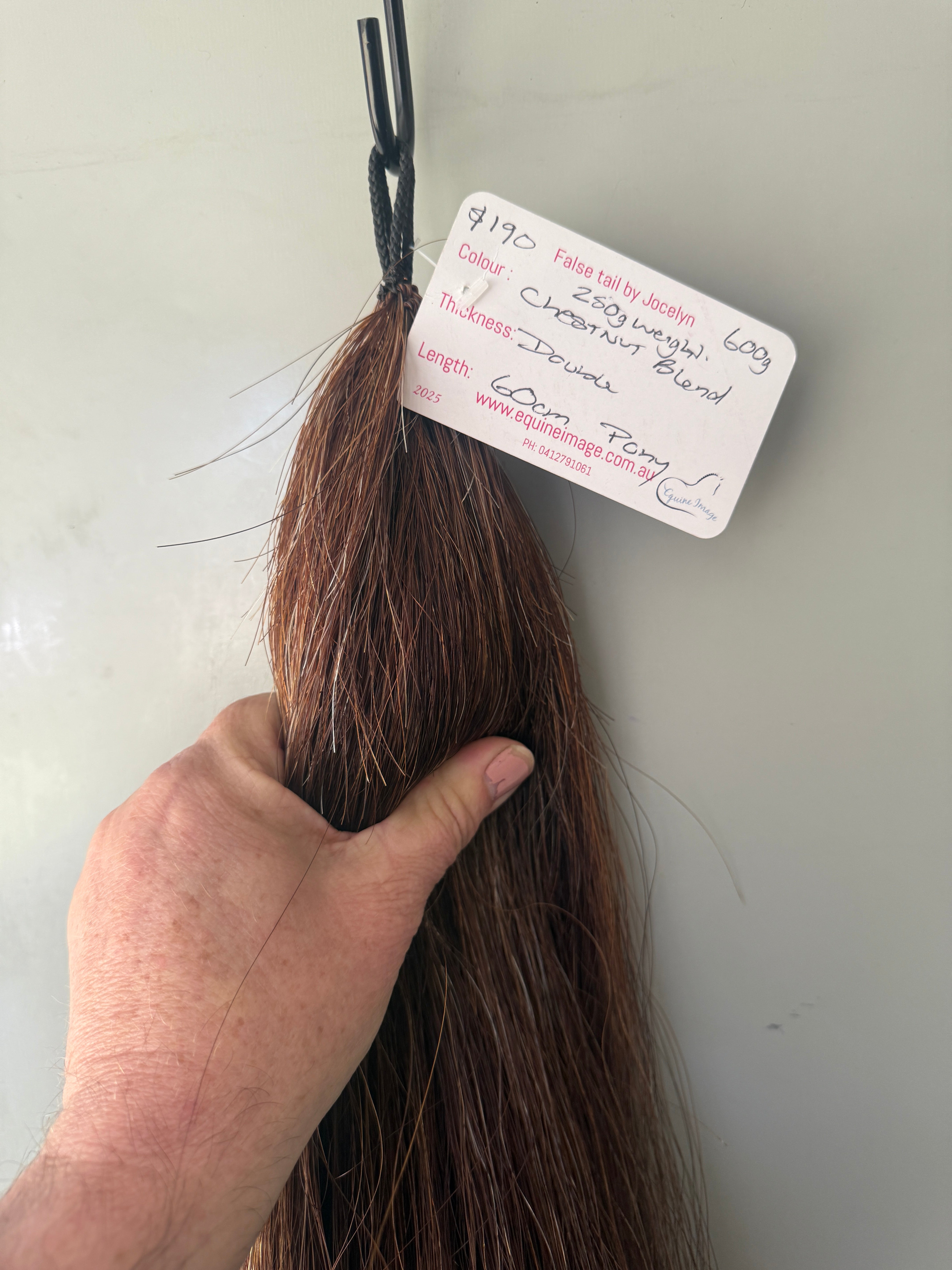 Weighted Chestnut blend Double 60 cm final weight 600g (250g weight added )