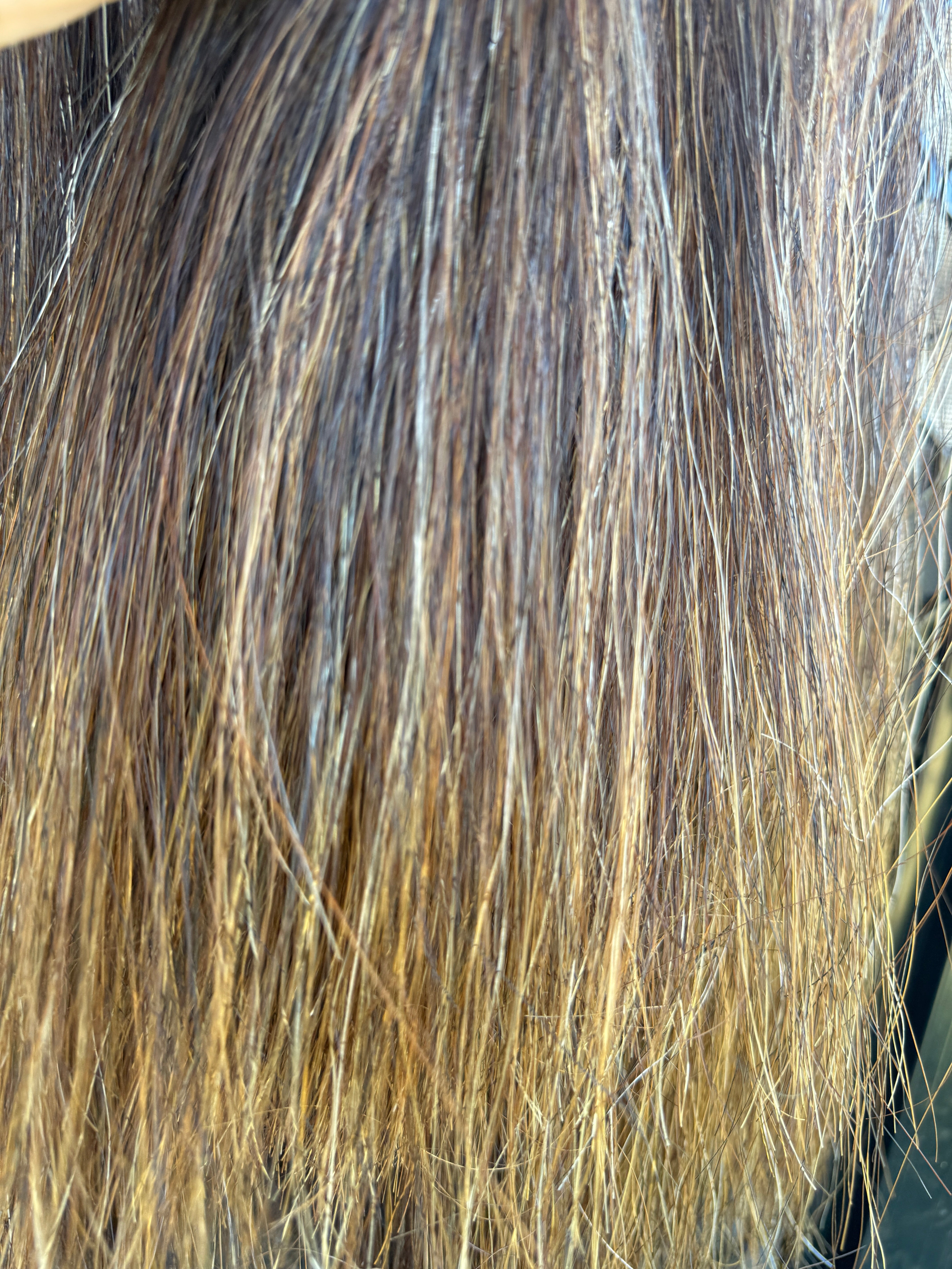 Dark liver mix blend Triple plus 3.5 times 70 cm cut end