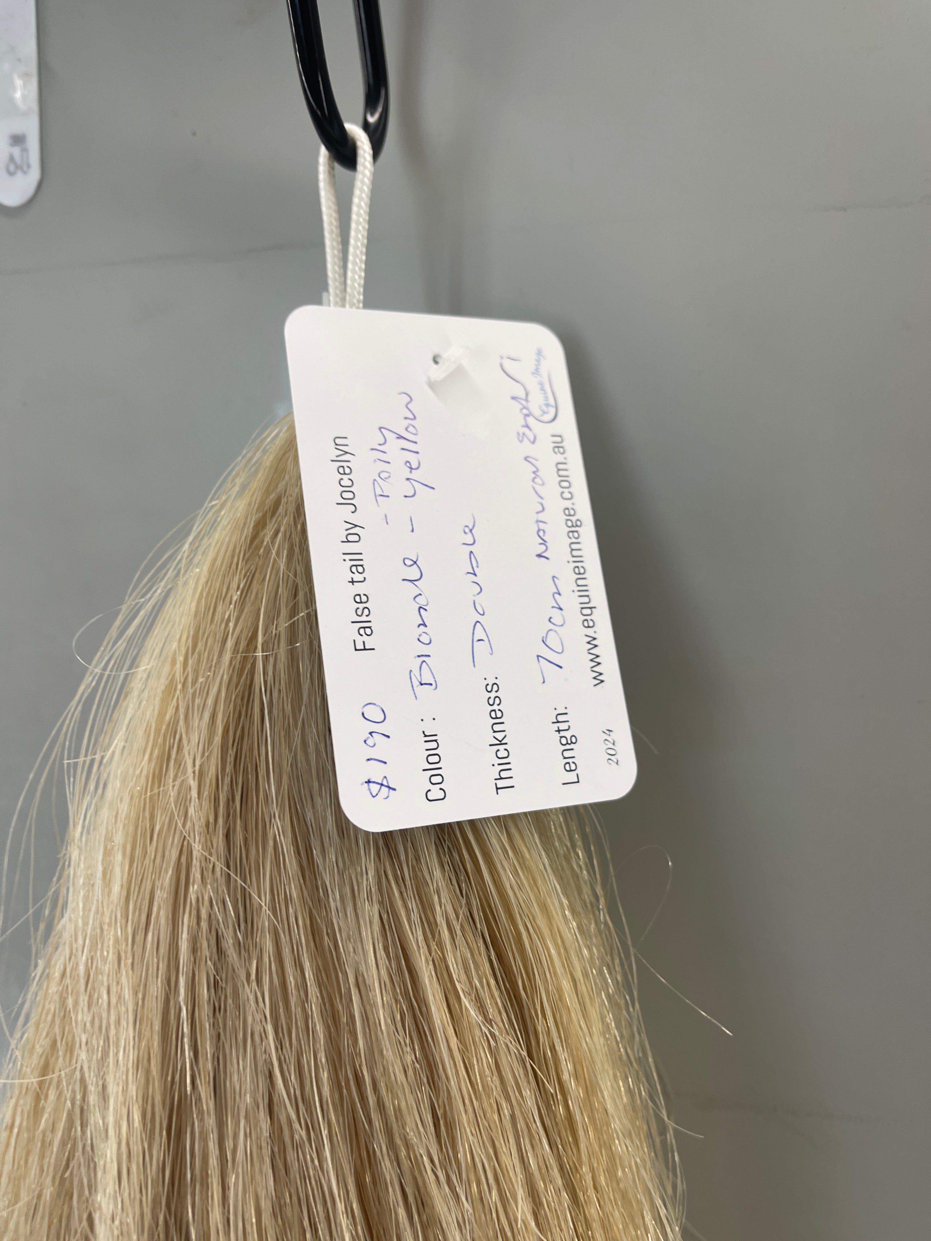 Blonde Pally yellow 70 cm Double thickness