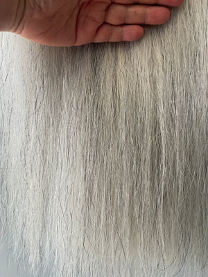 Light Grey Full Thickness 71 cm cut end 230g of hair