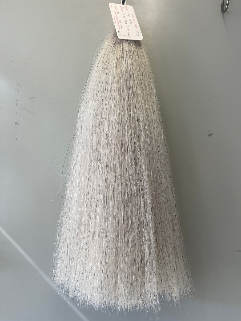 Light grey Full plus (1.5 times ) 58 cm cut end