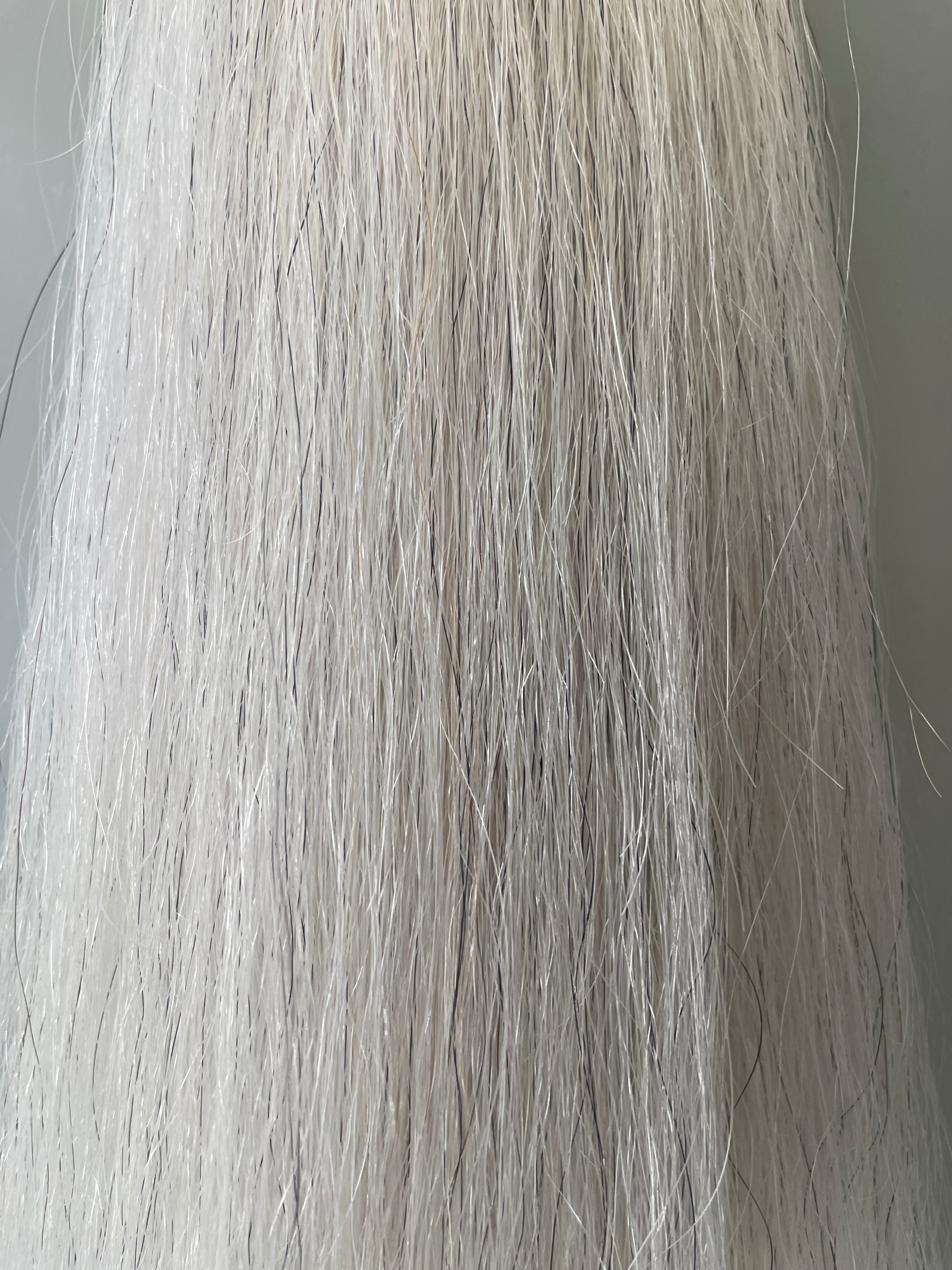 Light grey Full plus (1.5 times ) 58 cm cut end