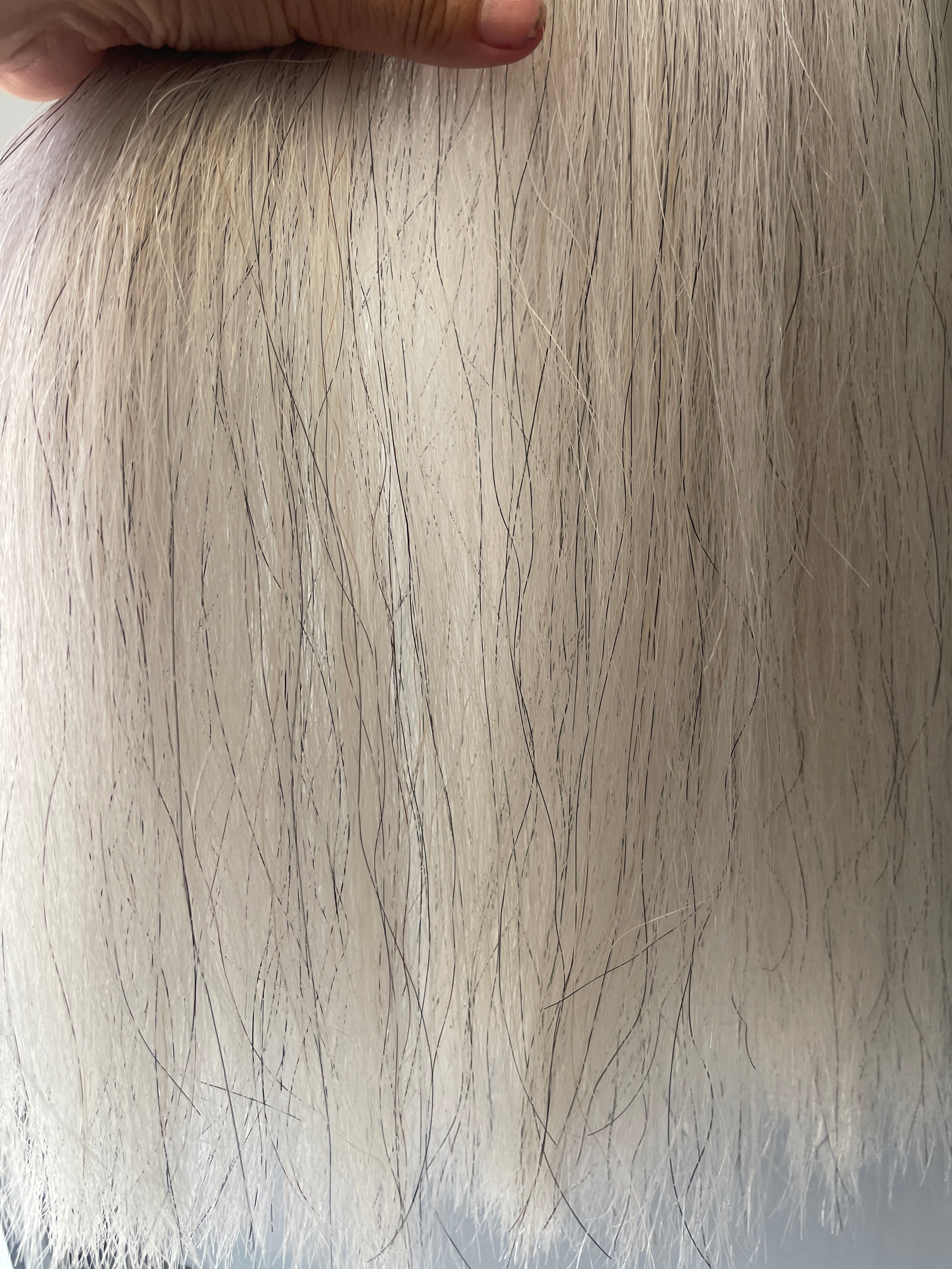 Light grey Full plus (1.5 times ) 58 cm cut end