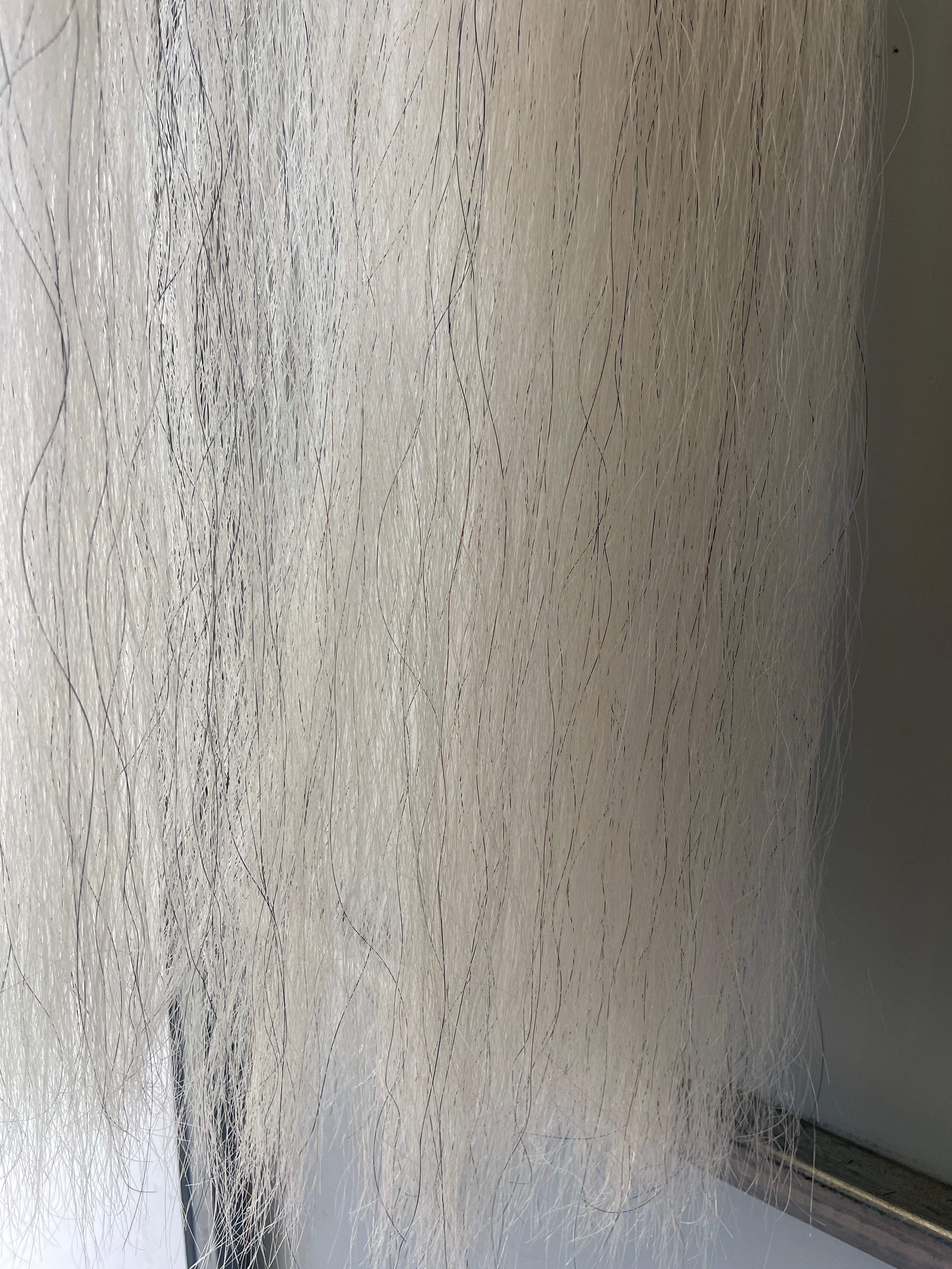 Light grey 88 cm cut end single / full thickness 250g