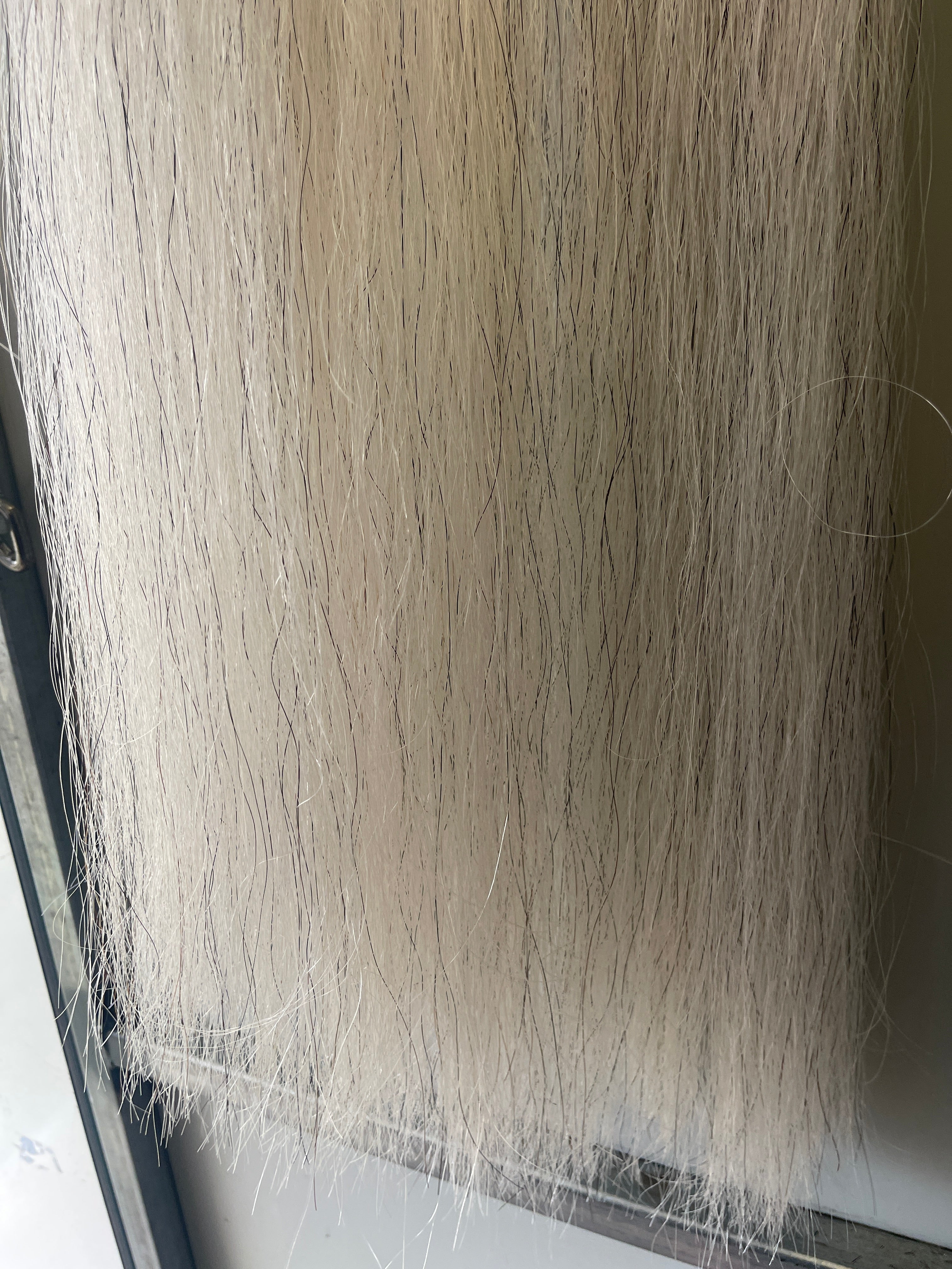 Very light grey 79/80 cm cut end Full plus thickness